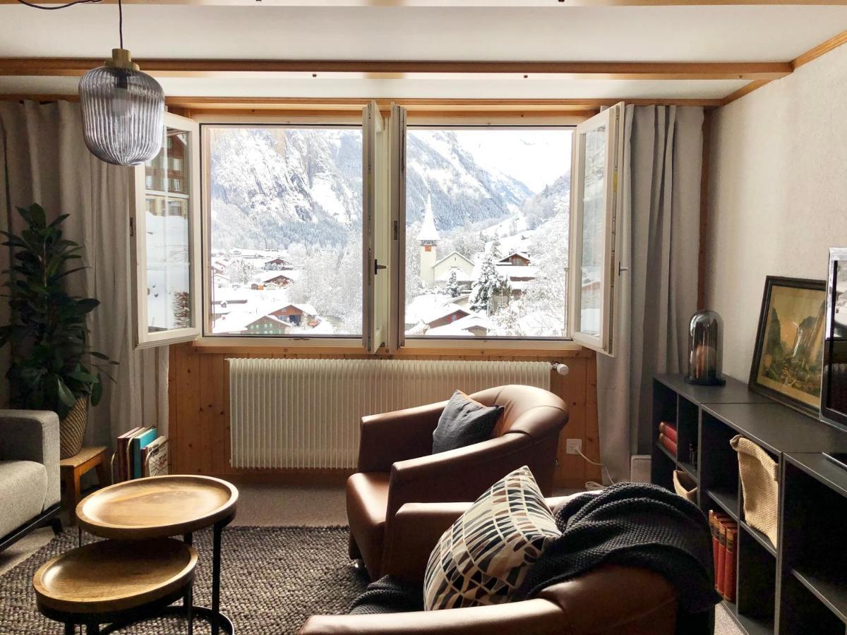 Apartamento Chalet Pironnet With Best Views, Charm And Comfort! Lauterbrunnen Exterior foto